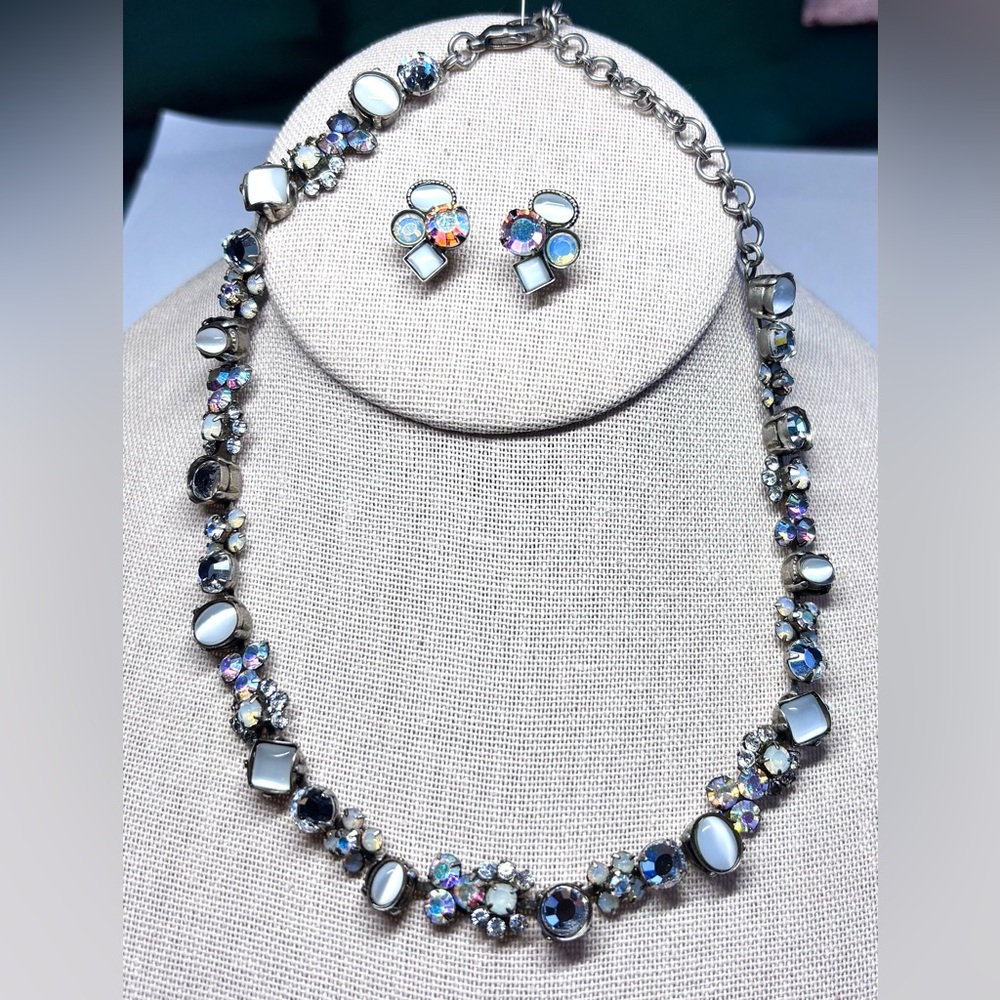 Sorrelli Swarovski Crystal Vintage Necklace & Bracelet Set
